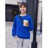 Arshiner Boys Sweatshirts Long Sleeve Crewneck Pullover Shirt Kids Fashion Fall Winter Sweater(Royal Blue)