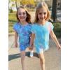 Arshiner Girls 2-Piece Tie Dye Pajamas Set Trendy Lounge Set Kids Sleepwear(Tie Dye 2)