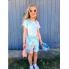 Arshiner Girls 2-Piece Tie Dye Pajamas Set Trendy Lounge Set Kids Sleepwear(Tie Dye 2)