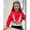 Arshiner Girls Crop Tops Kids Long Sleeve Pullover Sweatshirts Girls Cropped Crewneck Sweatshirt for Teen Girl(Christmas Antlers)