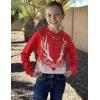Arshiner Girls Crop Tops Kids Long Sleeve Pullover Sweatshirts Girls Cropped Crewneck Sweatshirt for Teen Girl(Christmas Antlers)