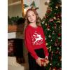 Arshiner Girls Crop Tops Kids Long Sleeve Pullover Sweatshirts Girls Cropped Crewneck Sweatshirt for Teen Girl(Christmas Deer)