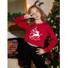 Arshiner Girls Crop Tops Kids Long Sleeve Pullover Sweatshirts Girls Cropped Crewneck Sweatshirt for Teen Girl(Christmas Deer)