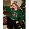 Arshiner Girls Crop Tops Kids Long Sleeve Pullover Sweatshirts Girls Cropped Crewneck Sweatshirt for Teen Girl(Christmas Tree)