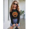 Arshiner Girls Crop Tops Kids Long Sleeve Pullover Sweatshirts Girls Cropped Crewneck Sweatshirt for Teen Girl(Halloween Pumpkin)