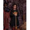 Arshiner Girls Crop Tops Kids Long Sleeve Pullover Sweatshirts Girls Cropped Crewneck Sweatshirt for Teen Girl(Halloween Pumpkin)