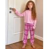Arshiner Girls Crop Tops Kids Long Sleeve Pullover Sweatshirts Girls Cropped Crewneck Sweatshirt for Teen Girl(Pink)