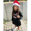 Arshiner Girls Crop Tops Kids Long Sleeve Pullover Sweatshirts Girls Cropped Crewneck Sweatshirt for Teen Girl(Santa Hat)