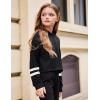Arshiner Girls Cropped Hoodie Kids Long Sleeve Crop Tops Tie-dye Hoodies Hooded Pullover Sweatshirts(Black)