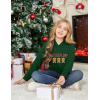 Arshiner Girls Cropped Hoodie Kids Long Sleeve Crop Tops Tie-dye Hoodies Hooded Pullover Sweatshirts(Green Gingerbread Man)