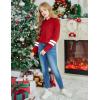 Arshiner Girls Cropped Hoodie Kids Long Sleeve Crop Tops Tie-dye Hoodies Hooded Pullover Sweatshirts(Red)