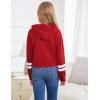 Arshiner Girls Cropped Hoodie Kids Long Sleeve Crop Tops Tie-dye Hoodies Hooded Pullover Sweatshirts(Red)