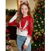 Arshiner Girls Cropped Hoodie Kids Long Sleeve Crop Tops Tie-dye Hoodies Hooded Pullover Sweatshirts(Snowflake Print  Red)