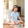 Arshiner Girls Pajamas Button Down Short Set Cute Pjs Soft Sleepwear Loungewear(Blue)