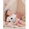 Arshiner Girls Pajamas Ruffle Short Sets Summer Sleepwear Soft Clothes Kids Pjs(White Cat)