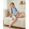 Arshiner Girls Pajamas Short Sleeve Button Pjs Cute Lettuce Loungewear Tie Dye Sleepwear(Blue)