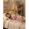 Arshiner Girls Pajamas Short Sleeve Button Pjs Cute Lettuce Loungewear Tie Dye Sleepwear(Pink Blue Gradient)