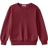 Arshiner Boys Sweatshirts Long Sleeve Crewneck Pullover Shirt Kids Fashion Fall Winter Sweater(Burgundy)