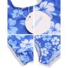 Arshiner Girls Bikini Beach Swimwear 2 Piece Swimsuits Floral Printing Bathing Suits(Blue Hibiscus)