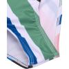 Arshiner Girls Bikini Beach Swimwear 2 Piece Swimsuits Floral Printing Bathing Suits(Stripes Pattern)