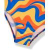 Arshiner Girls Bikini Beach Swimwear 2 Piece Swimsuits Floral Printing Bathing Suits(Yellow Blue Fluid)
