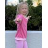 Arshiner Girls Crewneck Sweatshirt Long Sleeve Pullover Tops Drop Shoulder Sweatshirts Color Block Ribbed Trim(Hot Pink)