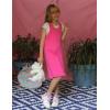 Arshiner Girls Dresses Summer Casual Kids Adjustable Straps Athletic Romper Dress with Shorts and Pockets(Hot Pink)