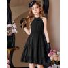Arshiner Girls Halter Neck Sleeveless Dress Casual Flowy Smocked Cute Summer Dress(Black)