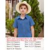Arshiner Boys Casual Button Down Shirt Summer Beach Shirt Blue 11-12 Years