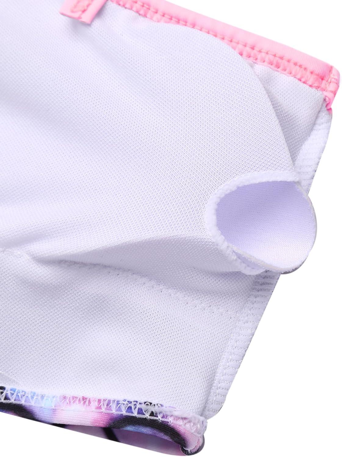 image:imageArshiner Girls Two Piece Swimsuit Ruffles Flounce Printed Bikini Set Swimwear Girl Bathing Suits with Chest PadPattern 5