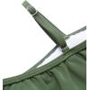 Arshiner Girls Two Piece Swimsuit Ruffles Flounce Printed Bikini Set Swimwear Girl Bathing Suits with Chest Pad(Army Green)