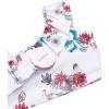 Arshiner Girls Two Piece Swimsuit Ruffles Flounce Printed Bikini Set Swimwear Girl Bathing Suits with Chest Pad(Pattern 1)