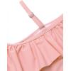 Arshiner Girls Two Piece Swimsuit Ruffles Flounce Printed Bikini Set Swimwear Girl Bathing Suits with Chest Pad(Pattern 4)
