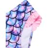 Arshiner Girls Two Piece Swimsuit Ruffles Flounce Printed Bikini Set Swimwear Girl Bathing Suits with Chest Pad(Pattern 5)