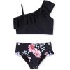 Arshiner Girls Two Piece Swimsuit Ruffles Flounce Printed Bikini Set Swimwear Girl Bathing Suits with Chest Pad(Pattern 6)