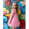 Arshiner Toddler Tulle Dress for Girls Layered Tutu Ruffle Dresses Swing Twirly Fairy Summer Birthday Party Wedding Sundress(Pink Confetti)