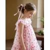 Arshiner Toddler Tulle Dress for Girls Layered Tutu Ruffle Dresses Swing Twirly Fairy Summer Birthday Party Wedding Sundress(Pink Confetti)
