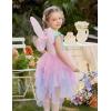 Arshiner Toddler Tutu Dress Little Girls Irregular Tulle Princess Birthday Party Formal Dresses(Gradient Star Rainbow)