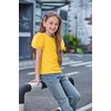 Arshiner Girls Shirts Mesh Puff Short Sleeves Blouse Crewneck Cute Print Summer Kids Tee Tops(Yellow)