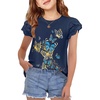 Butterfly-navy Blue